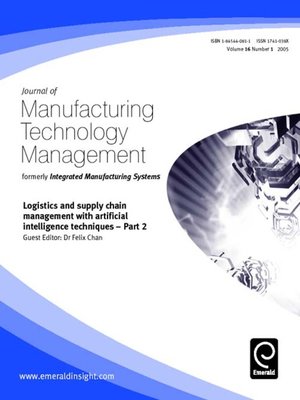 cover image of Journal of Manufacturing Technology Management, Volume 16, Issue 1